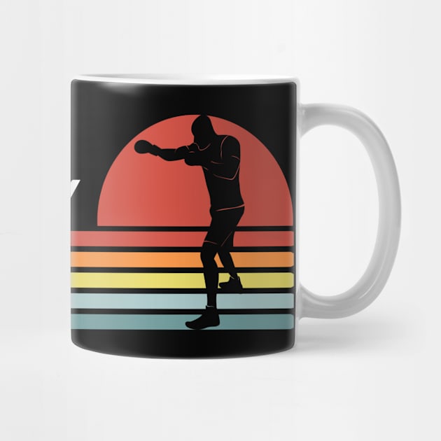 Boxing Is My Therapy Retro Vintage by coloringiship